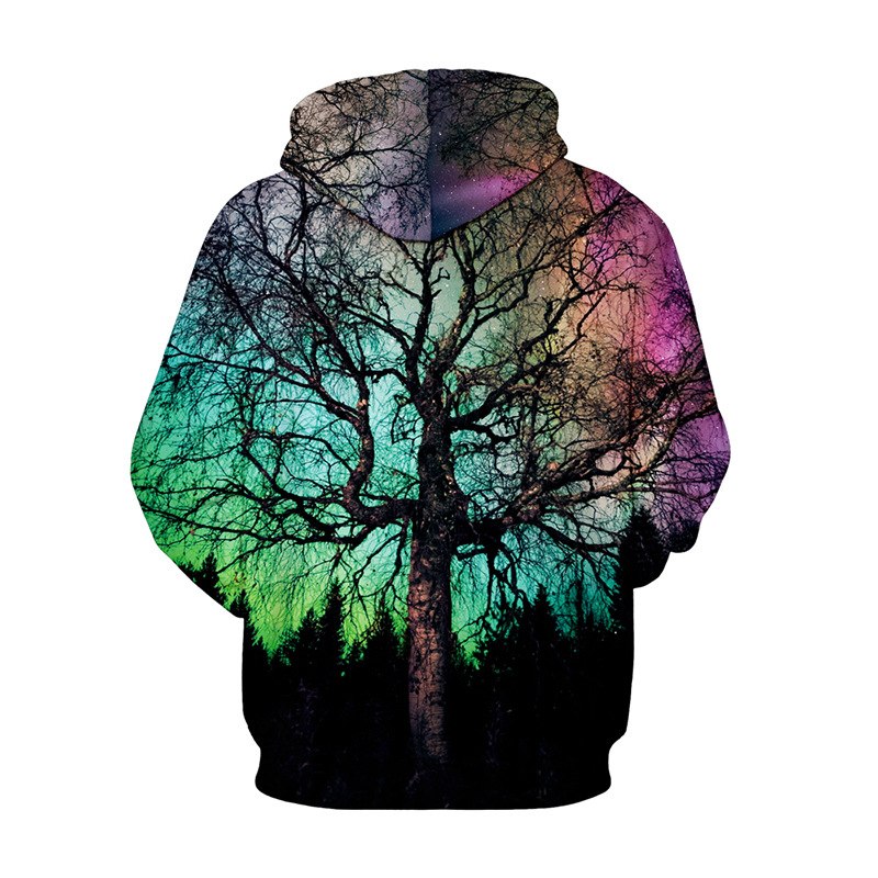Galaxy Tree 3d Print Hoody Tracksuit Streetwear