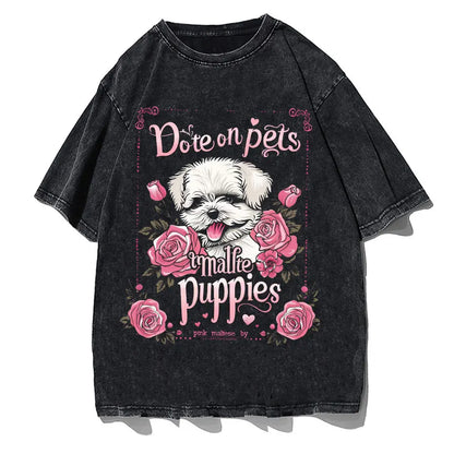 Japanese Cat Cartoon Graphic Baggy T-Shirt Men Streetwear